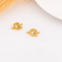 Enlace de inicial con zirconias baño 18k