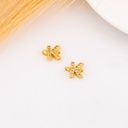 Enlace de inicial con zirconias baño 18k