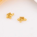 Enlace de inicial con zirconias baño 18k