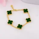 Pulsera de trebol baño 18k