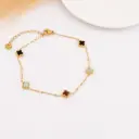 Tobillera de trebol acero inoxidable