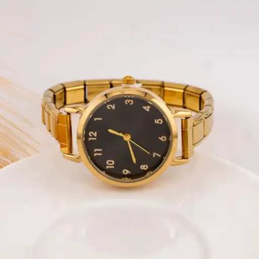 [WH0018B] Reloj vintage redondo acero inoxidable     