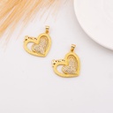 Dije corazon MAMA baño 18k