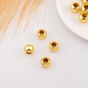 Separador redondo 8mm con agujero grande baño 18k