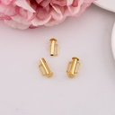 Broche deslizante de tubo mini baño 18k