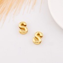 Separador de letra plana baño 18k Letra S