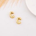 Separador de letra plana baño 18k Letra C