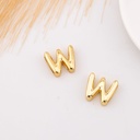 Separador de letra plana baño 18k Letra W