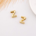 Separador de letra plana baño 18k Letra Z