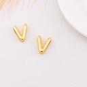 Separador de letra plana baño 18k Letra V