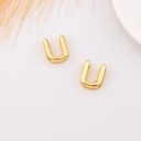 Separador de letra plana baño 18k Letra U