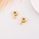 Separador de letra plana baño 18k Letra P