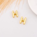 Separador de letra plana baño 18k Letra H