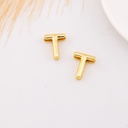 Separador de letra plana baño 18k Letra T