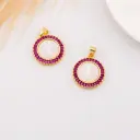 Dije SAN BENITO de madre perla y zirconias baño 18k