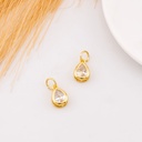 Dije de gota con zirconia baño 18k