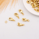 Broche Perico Baño 18k doble argolla 15 mm  