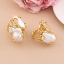 Anillo de perlas barrocas baño 18k