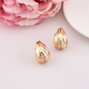 Aretes estilo gotas esmaltadas baño 18k