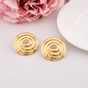 Aretes stud solidos redondos acero inoxidable