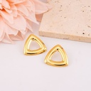 Aretes stud de triangulos en acero inoxidable