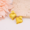Aretes de corazon en acero inoxidable
