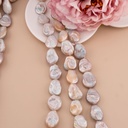 Perlas rosadas Drop Coin 16-17mm calidad AAA