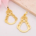 Dije de Virgen grande solido baño 18k