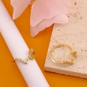 Anillo de constelacion ajustable baño 18k