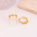 Anillo ajustable con zirconias baño 18k