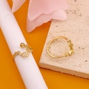 Anillo de constelacion ajustable baño 18k