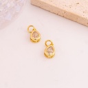 Dije de gota con zirconia baño 18k