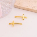 Enlace religioso de cruz baño 18k
