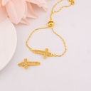 Enlace religioso de cruz en micropave