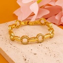 Pulsera con zirconias baño 18k
