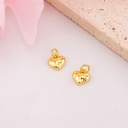 Dije de corazon mini baño 18k