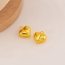 Dije de corazon solido baño 18k