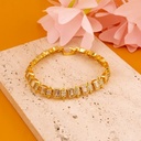 Pulsera con zirconias baño 18k