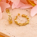 Argollas con zirconias baño 18k