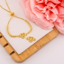 Enlace de corazon con estrella en micropave