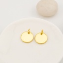 Dije redondo 12 mm baño 18k 