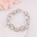 Pulsera de alta gama de lujo elaborado con cristales calidad premium bañado en oro real de 18k