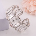 Brazalete de alta gama de lujo elaborado con cristales calidad premium bañado en oro real de 18k