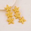 Aretes colgantes de estrellas de mar baño 18k
