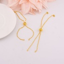 Pulsera ajustable baño 18k
