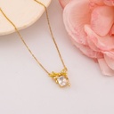 Cadena de chongo con zirconias baño 18k