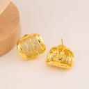 Aretes con zirconias baño 18k