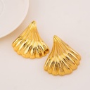 Aretes chunky dorados baño 18k