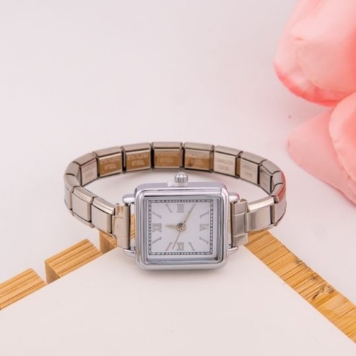 [WH0025A] Reloj vintage estilo brazalete en acero inoxidable 