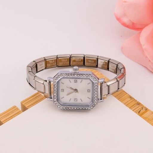 [WH0015A] Reloj vintage estilo brazalete en acero inoxidable 